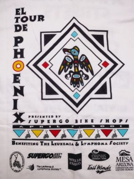 Vintage El Tour De Phoenix‎ Bike Tshirt 2001 Men's Medium White - Picture 2 of 6